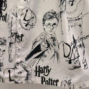 Harry Potter handmade skirt black & white girls size 7/8 23" waist 16" Long